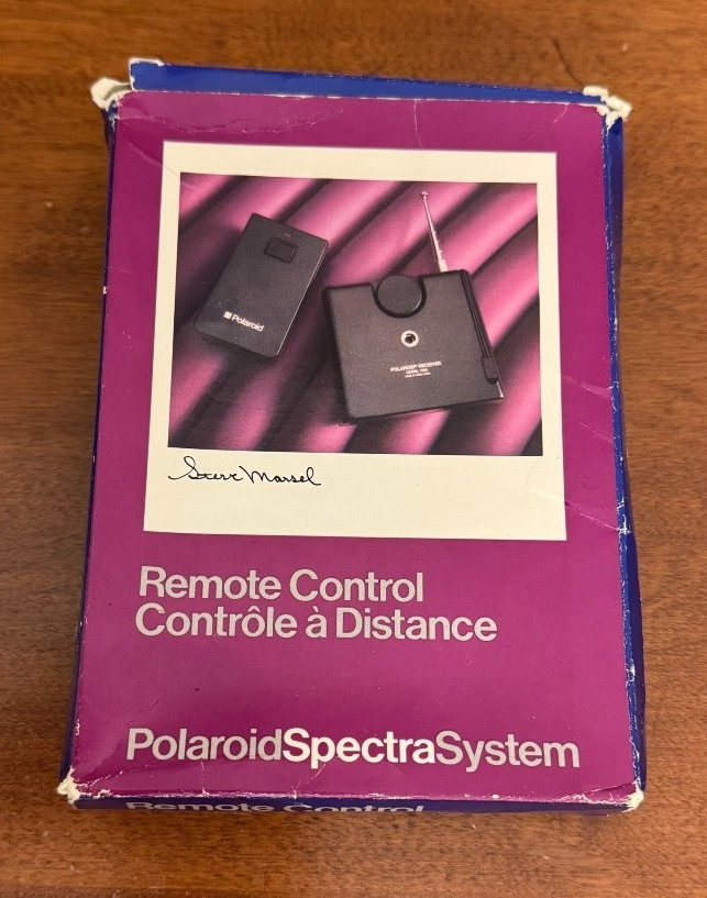 Vintage Polaroid Spectra Camera Bundle NEW Remote Transmitter & Receiver w/ Bag