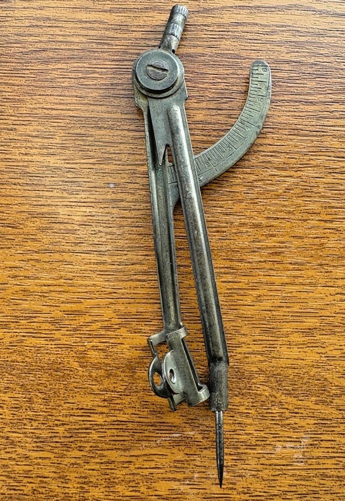 Drafting Compass Divider Measuring Tool Curved Arc Instrument