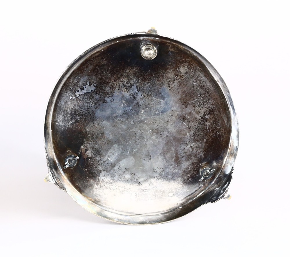 Victorian Silver Plated Biscuit Barrel - Registered 1877, Unknown Maker