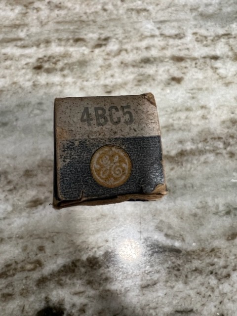 GE Electronic Tube 4BC5 NOS