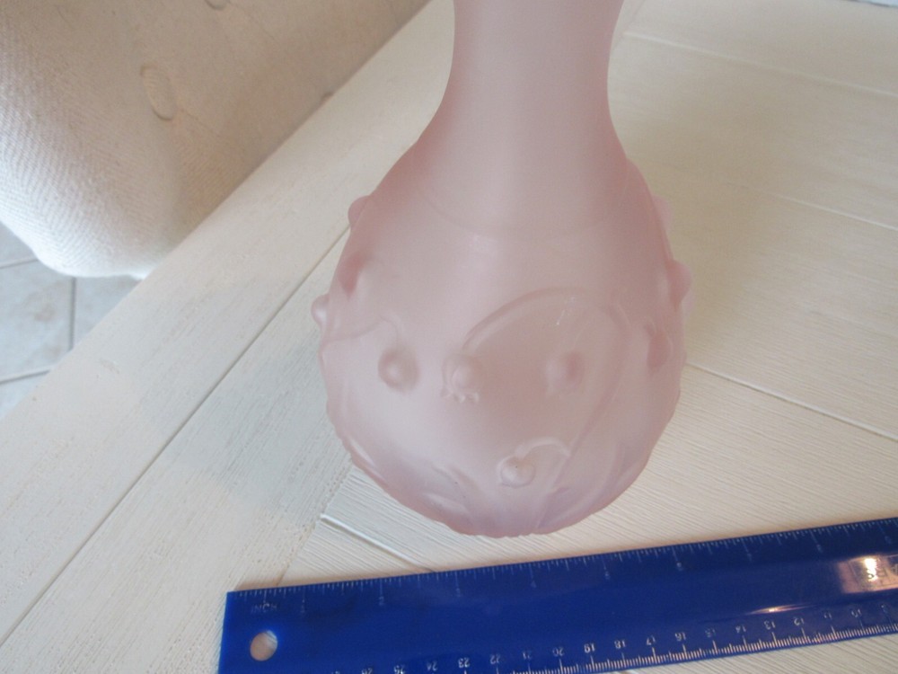 Pink Hobnail Decorative Vase