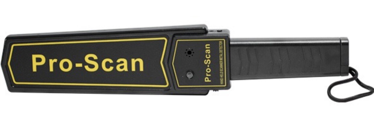 PORTABLE Handheld Metal Detector Security Super Body Scanner Wand RECHARGE PORT