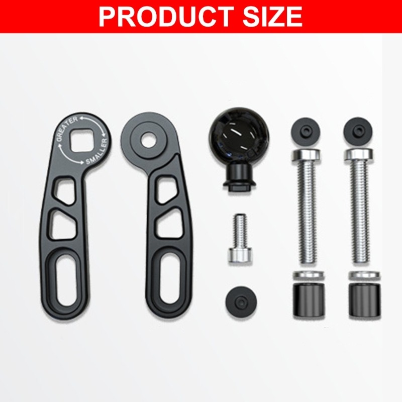 Aluminum Adjustable 25mm Ball Base Mount For Motorcycle Fork Stem Device Holder