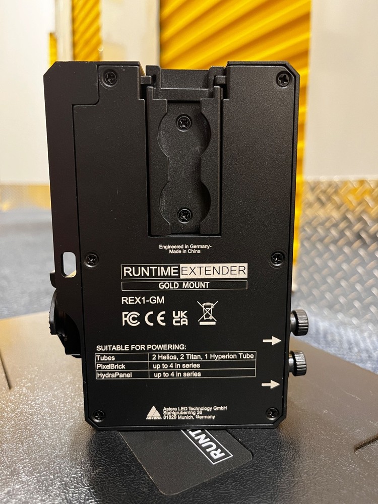 Astera RuntimeExtender Battery Plate (Gold Mount)