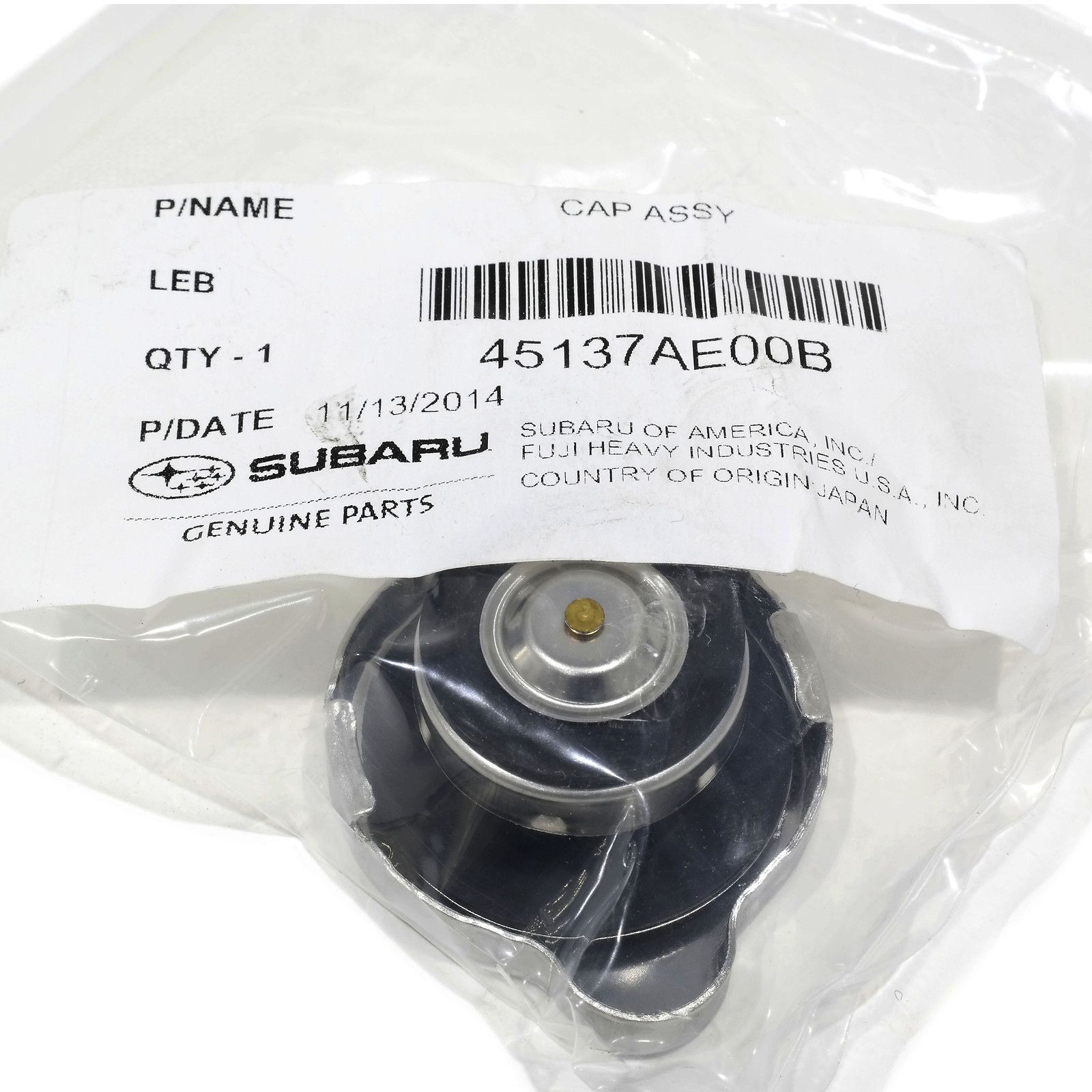 NEW OEM For 2000-2014 Subaru Legacy Outback Radiator Cap 45137AE00B US STOCK
