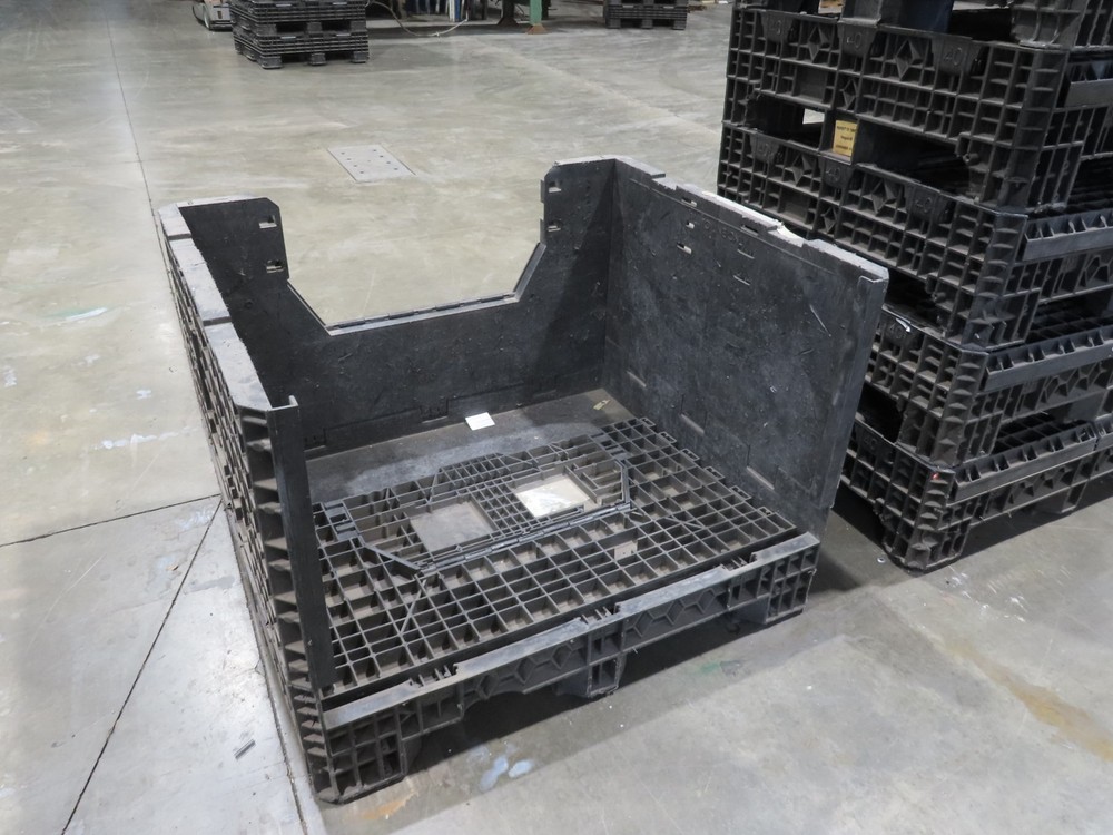 HPJ BulkPak Collapsible Bulk Container Bin 25.5 cu-ft 48 x 40" Stackable Tote