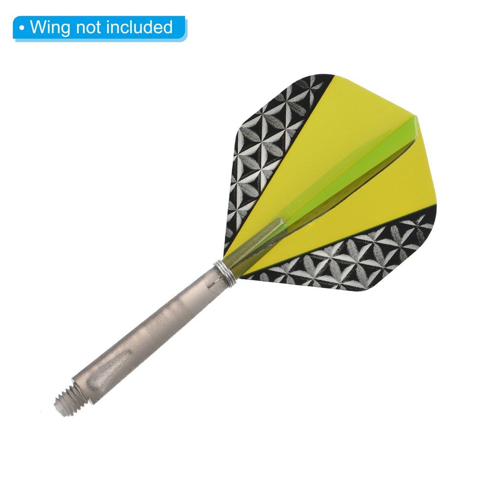 45mm Dart Shafts, Medium 2BA Thread Plastic Dart Stems - 9 Pack (Black)