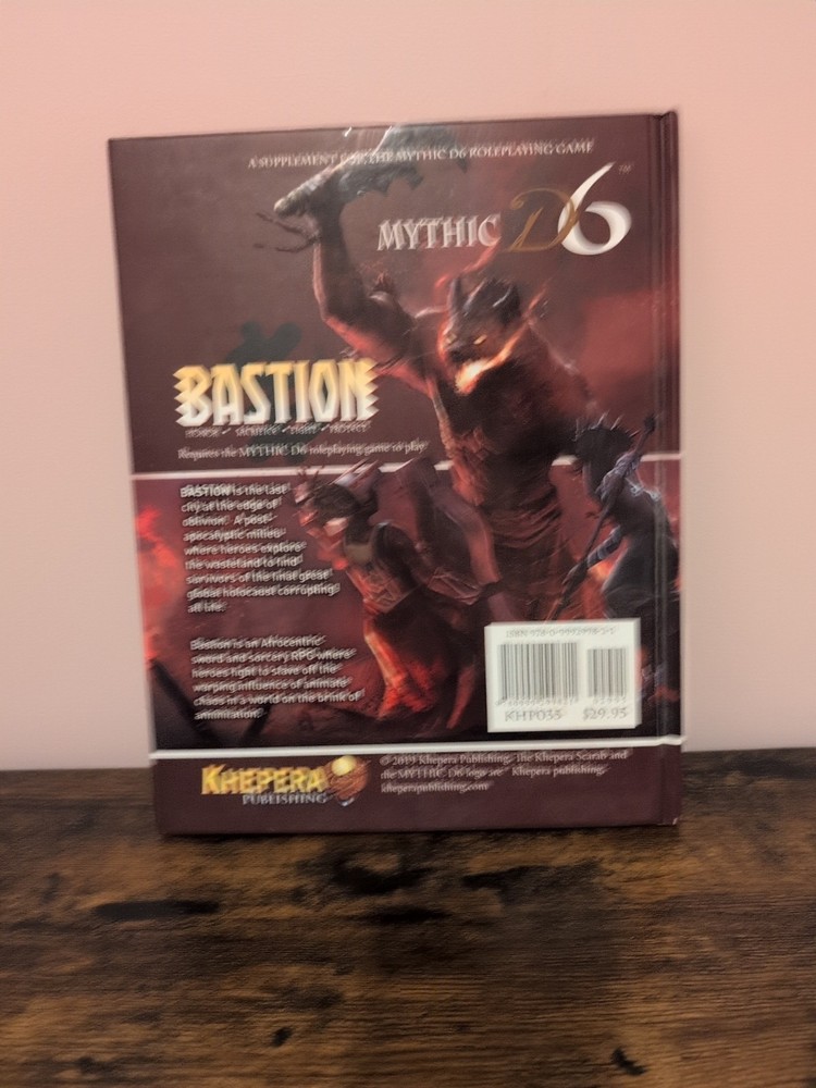 Mythic D6 Bastion RPG Book