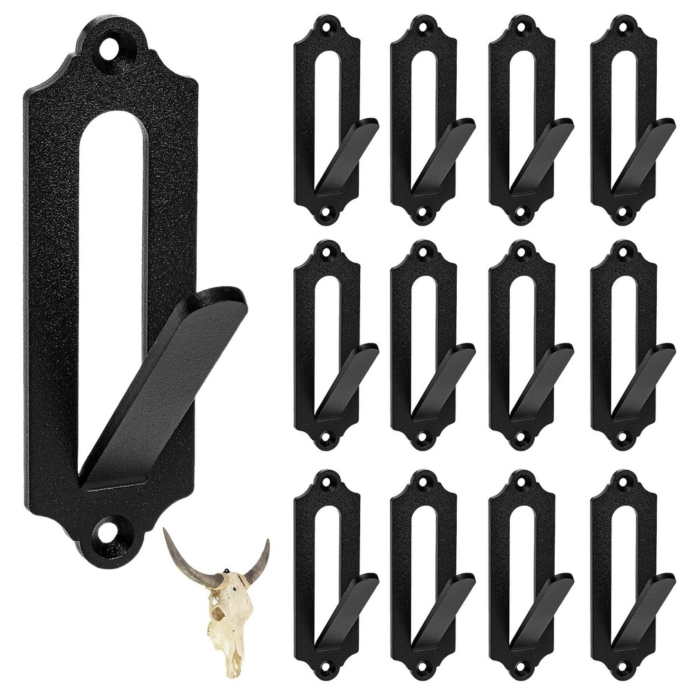 12 Pack Deer Skull Hanger Wall Mount Bracket, Easy Install Antler Mounting Kit