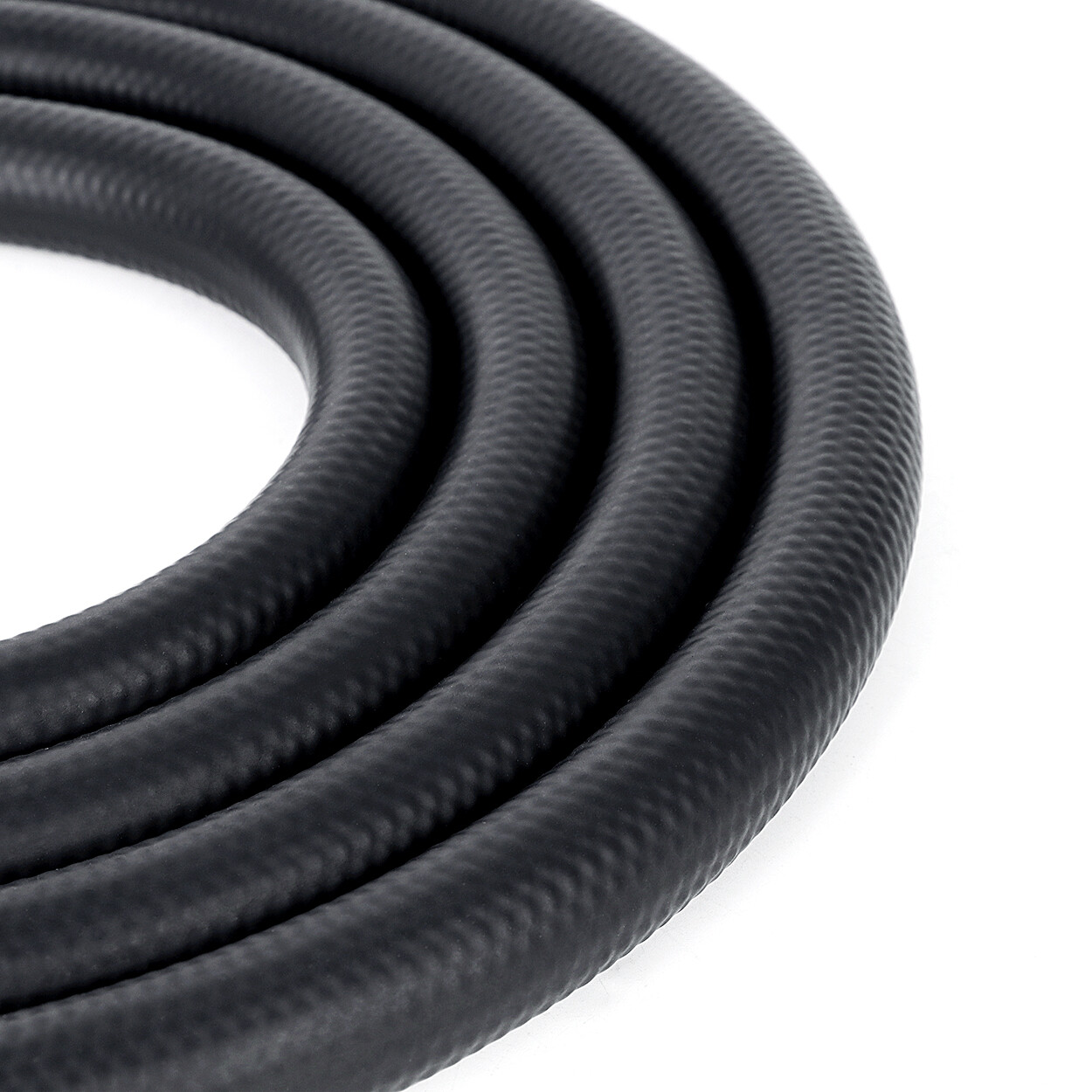 LokoCar Fuel Hose Line Push Lock NBR Rubber SAE 30R7 5FT 10FT 25FT 300PSI Black