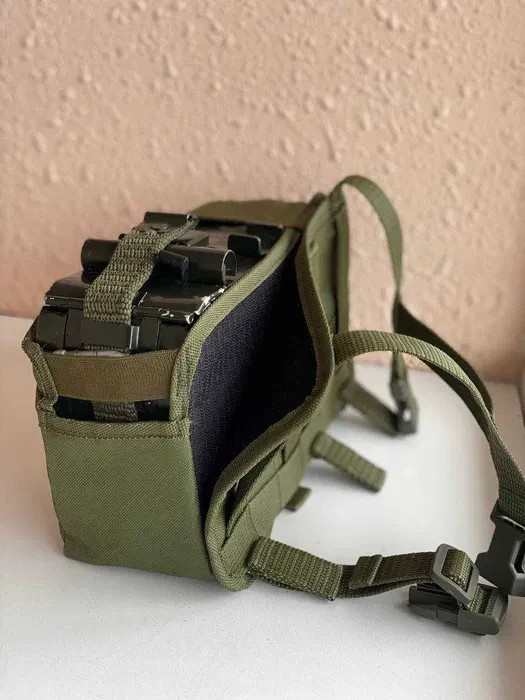 PKM Machine Gun Ammo Box Pouch Horizontal MOLLE Quick Release Multicam