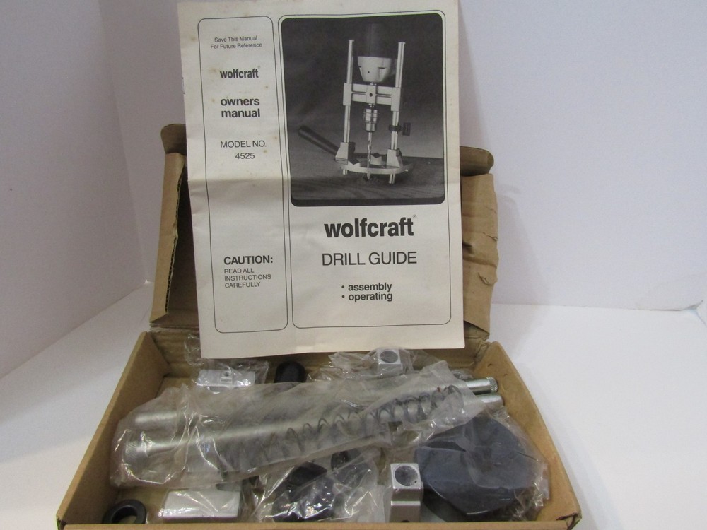 NEW WOLFCRAFT DRILL GUIDE MODEL NO. 4525 OPEN BOX