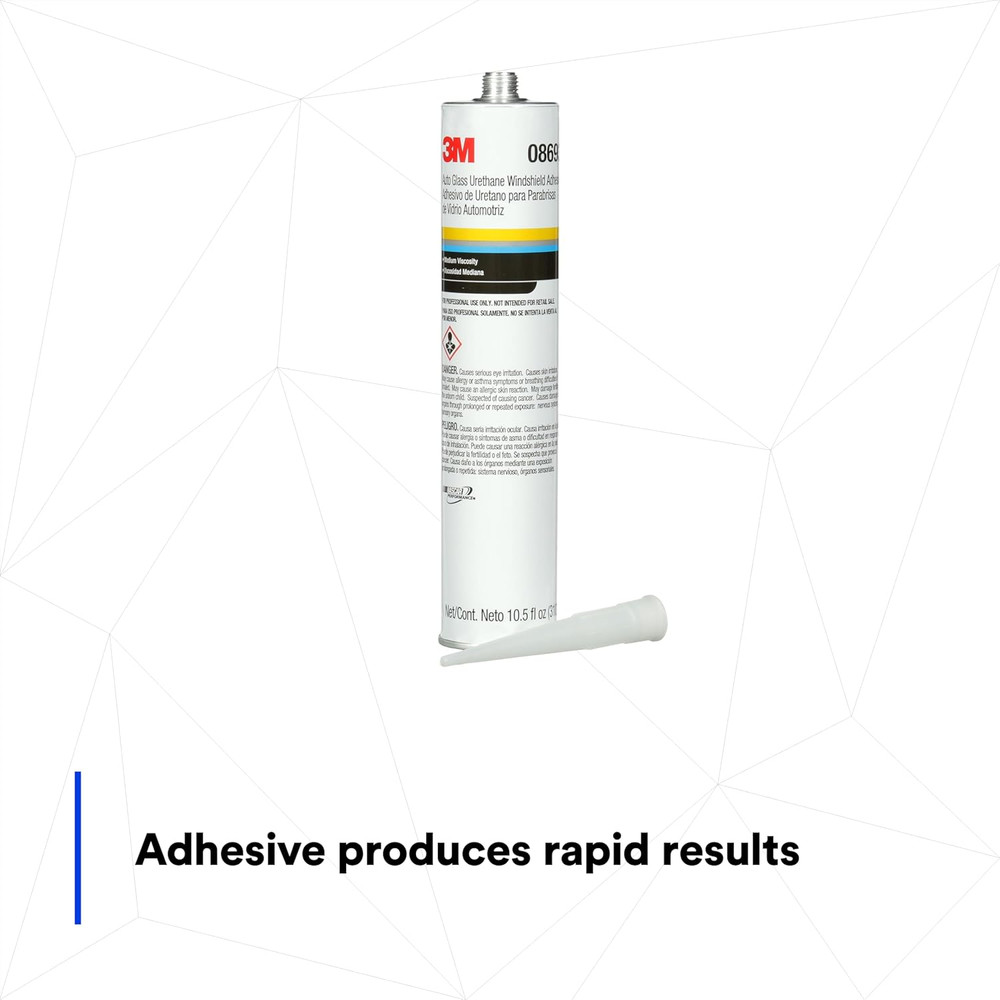 Auto Glass Urethane Windshield Adhesive, 08693, Medium Viscosity, High-Strength,