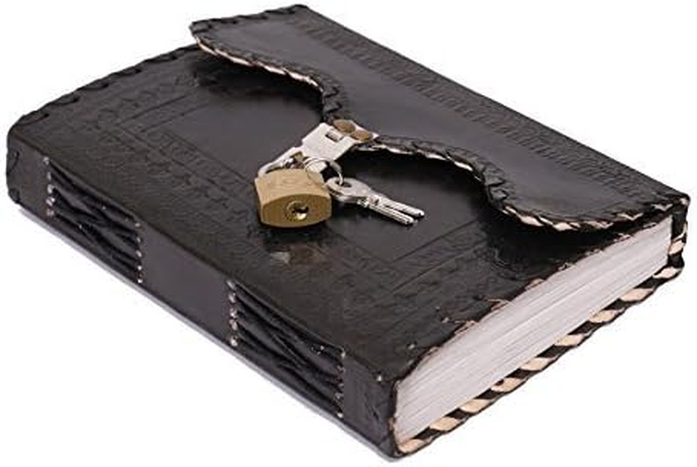 Leather Diary Journal With Lock Notepad Writing Book With Lock And Key Handmade