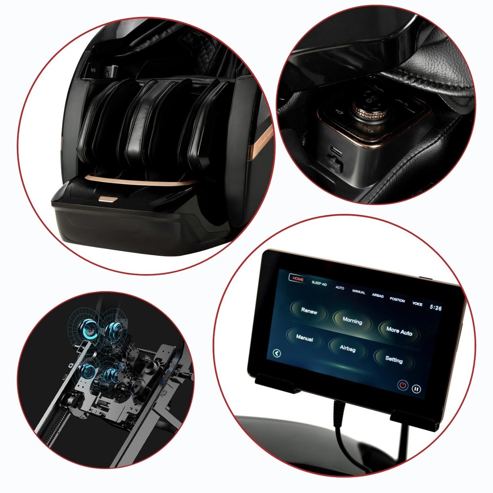 Innovative 4D Full Boby Massage Chair with Smart Body Detection, Zero Gravity