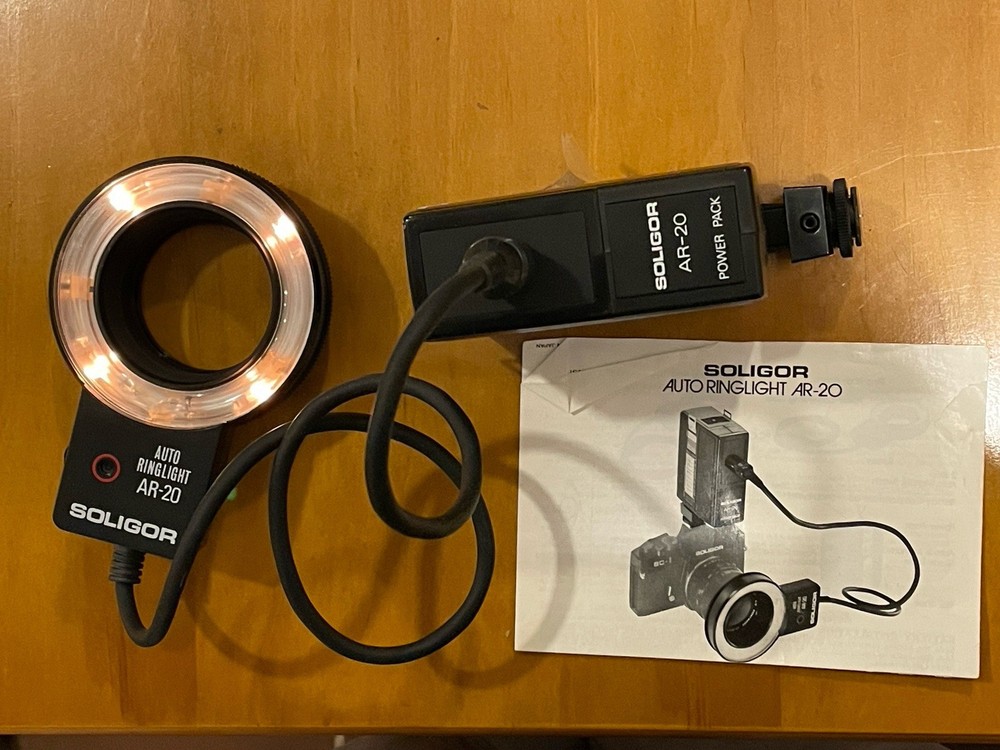 Soligor Auto Ringlight AR-20 Xenon Flash Auto Power Pack Hot Shoe