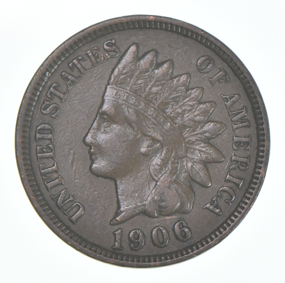 XF 1906 Indian Head Copper Cent Penny - High Grade Sample