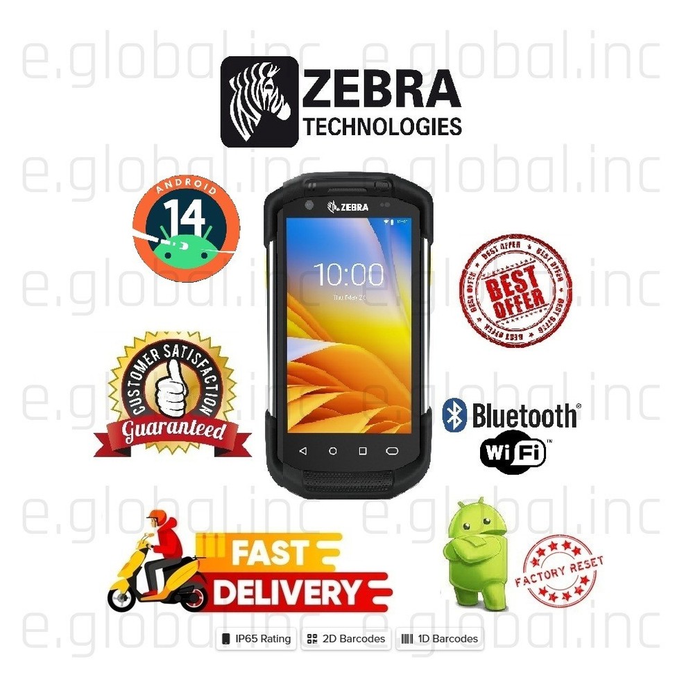 Zebra TC720L-02E24B0-CN6 4GB 32G Barcode Scanner Android 14 (MANY AVAILABLE)