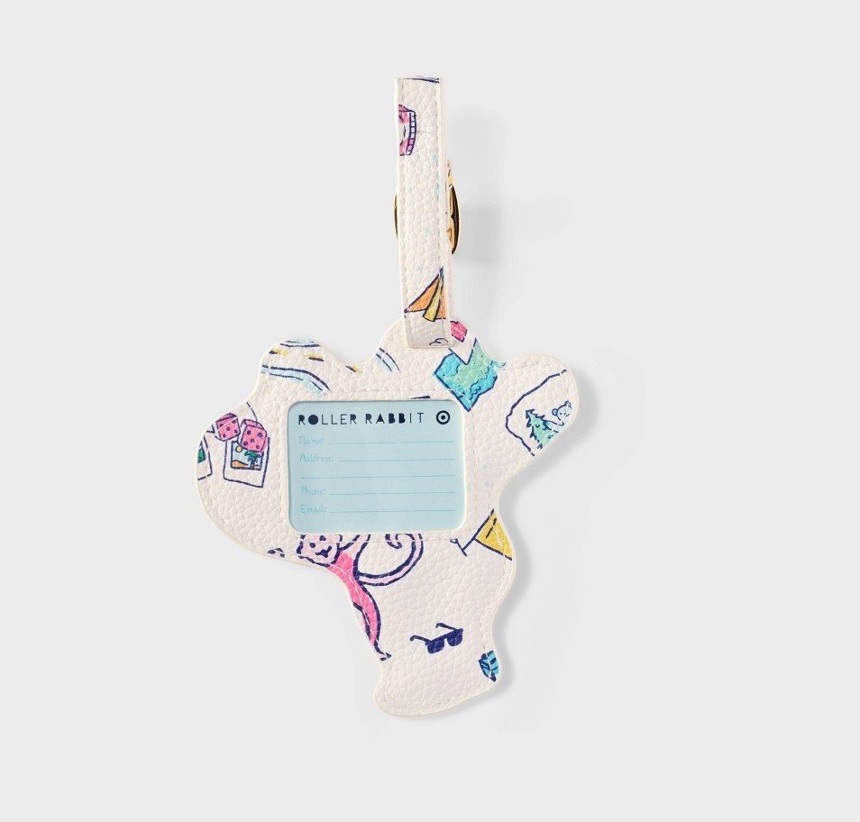 NEW🌟Roller Rabbit Target Roadtrip Monkey Luggage Tag Travel ID