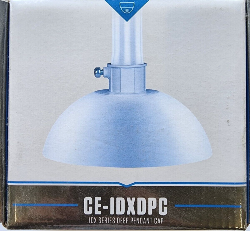 Clinton Electronics IDX Series Deep Pendant Cap White CE-IDXDPC
