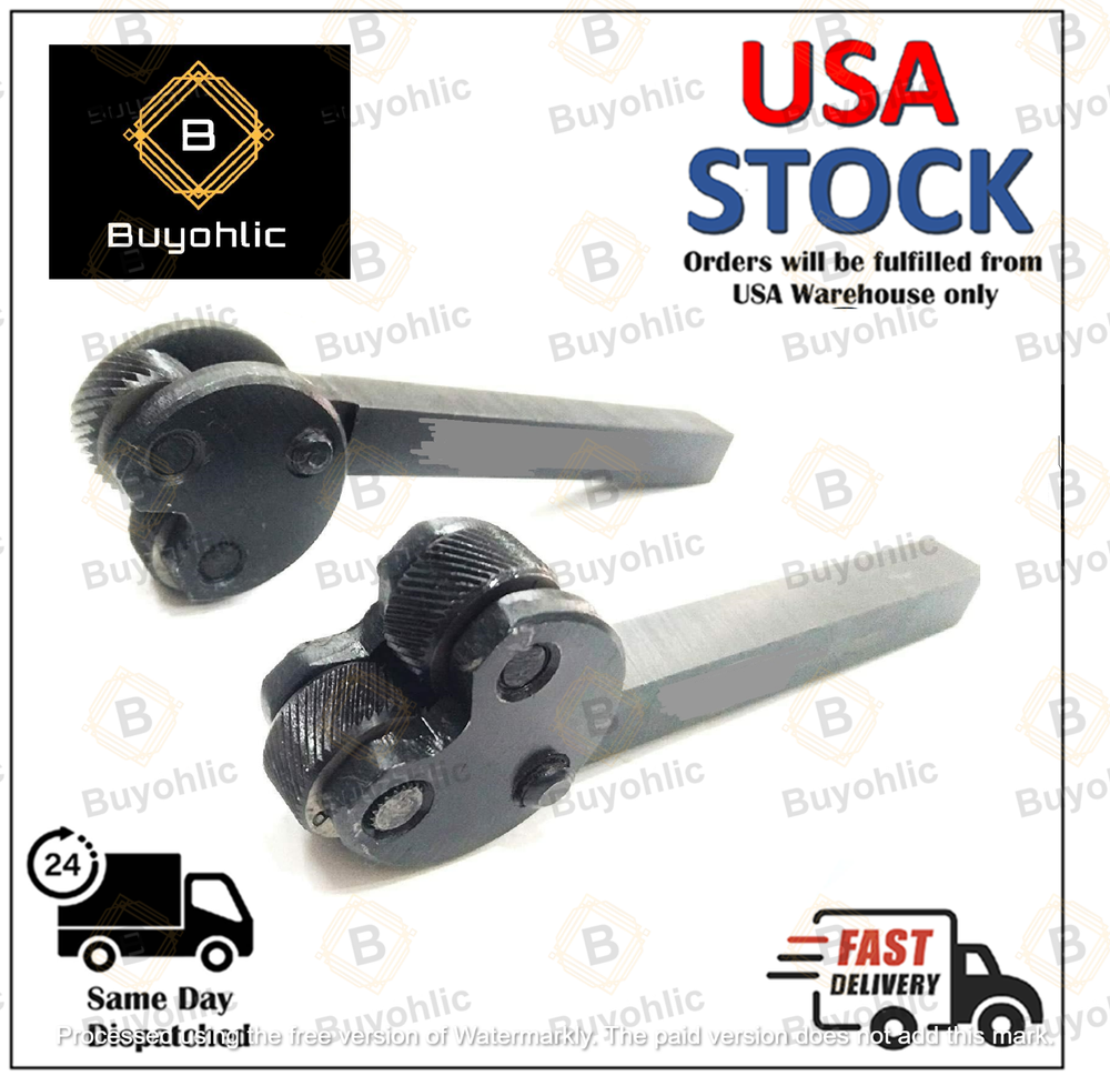Buyohlic 2 Wheel Pivot Head Knurling Tool Pattern 1/2" Sq. Shank
