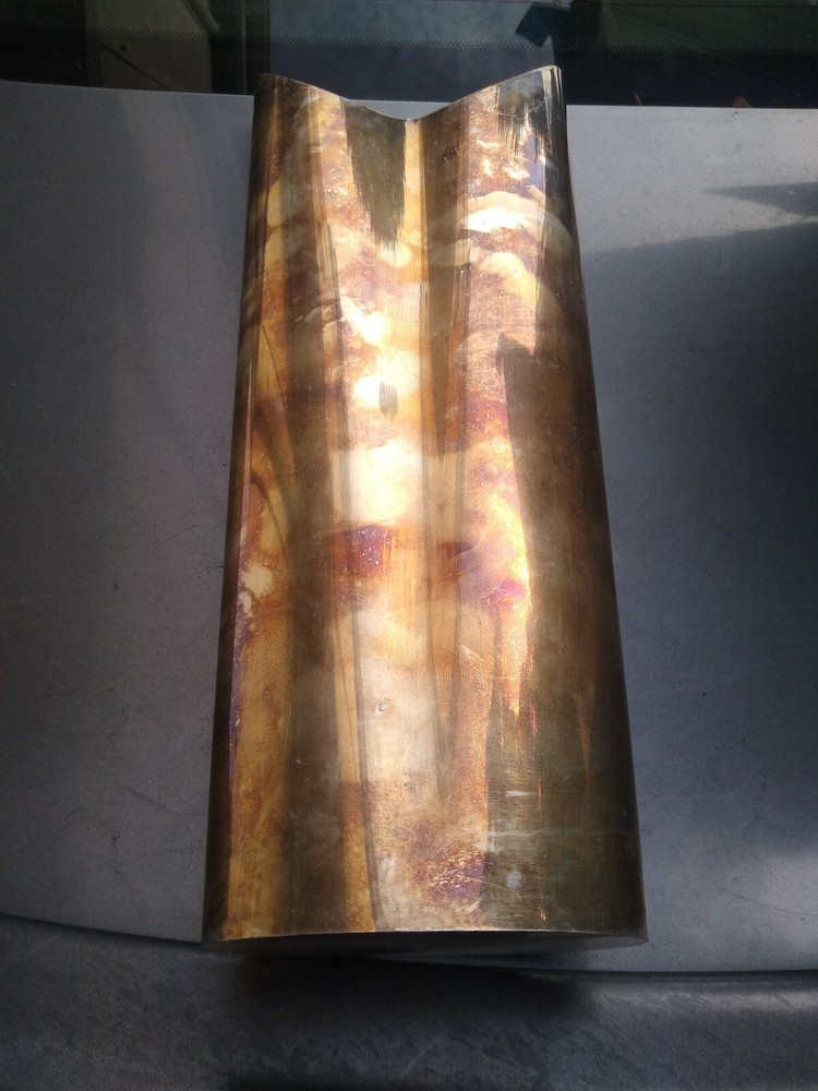 RARE Sensual Guido Niest Italian Modernist Silver Plated Vase Unpolished