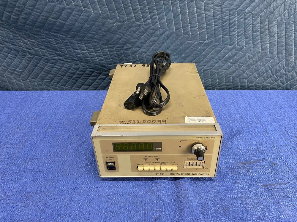 Ono Sokki CT-651 Digital Engine Tachometer