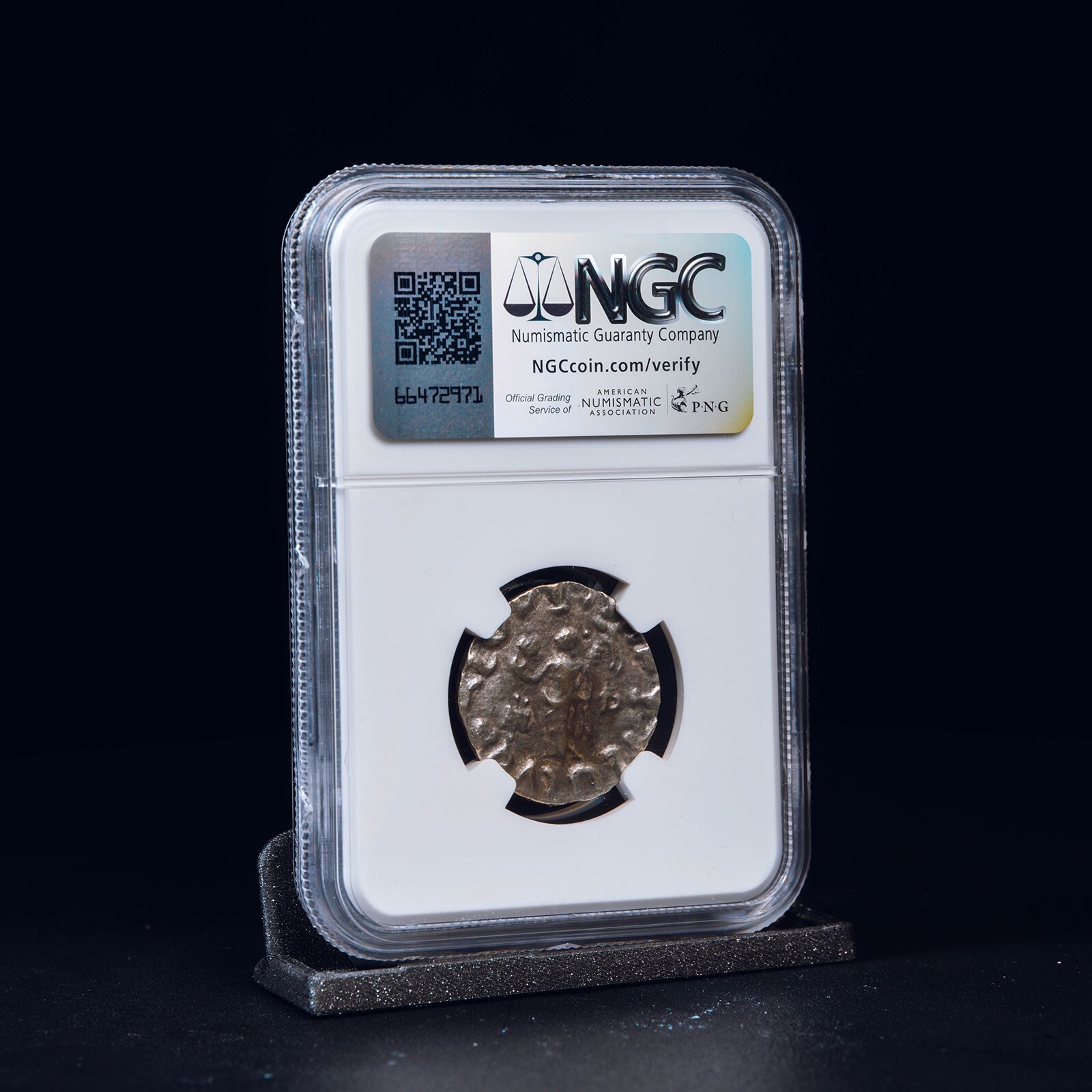 Indo-Scythians Three Wise Men Silver Tetradrachm After 58 B.C. | VF NGC Ancients