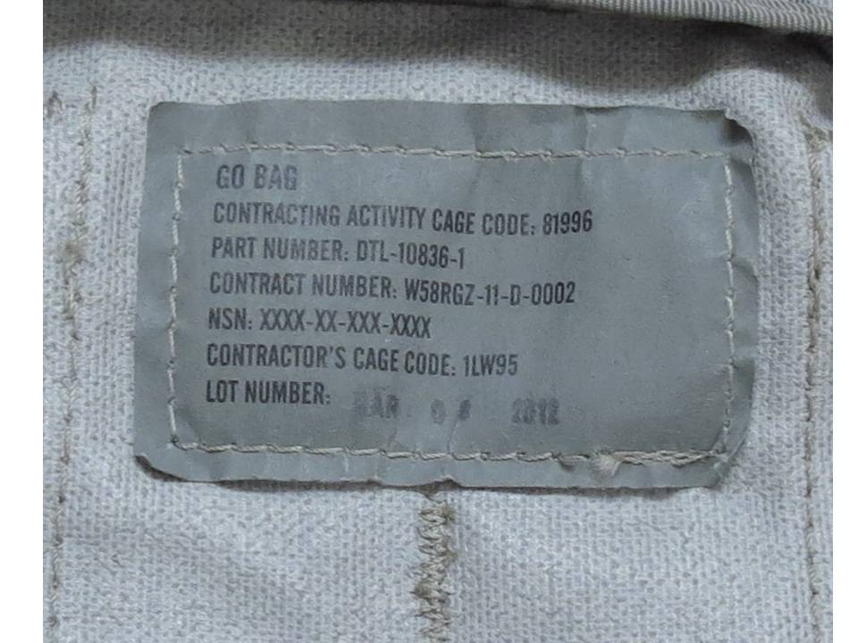 SKRAM / GO BAG with insert and admin pouch