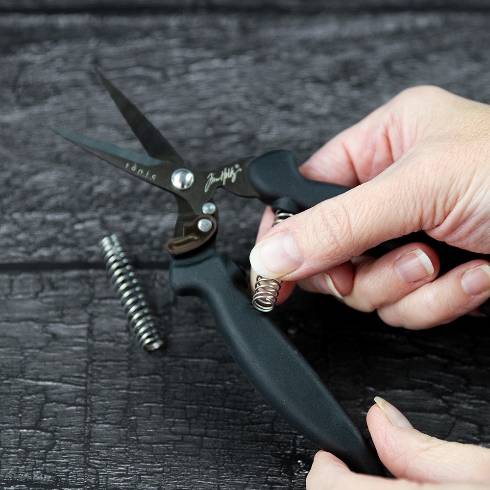 Tim Holtz Mini Recoil Snips-Black