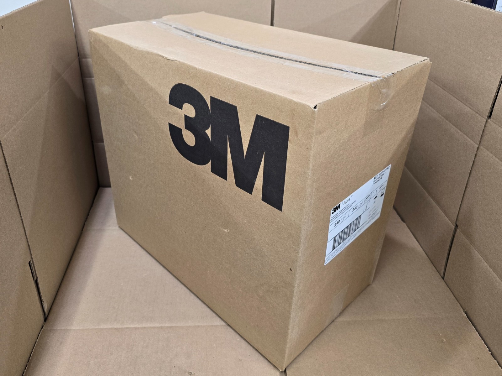 3M Genuine Aura 9210+ N95 Particulate Respirator Disposable Masks Case of 240