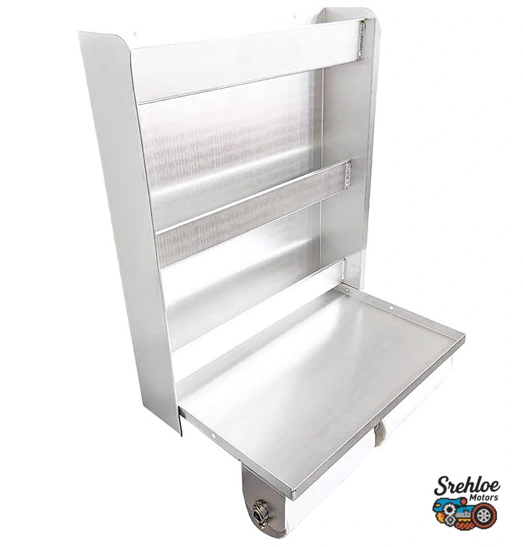 Aluminum Shelves Cabinet Garage Enclosed Trailer Storage Organizer Workstation