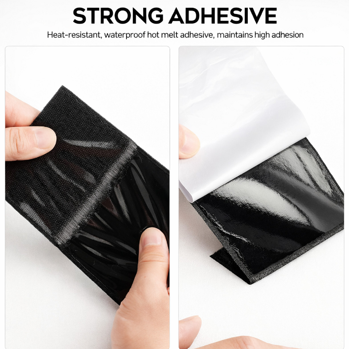 4.4 Inches x 7 Feet Heavy Duty Hook & Loop Tape Strong Adhesive Non Slip