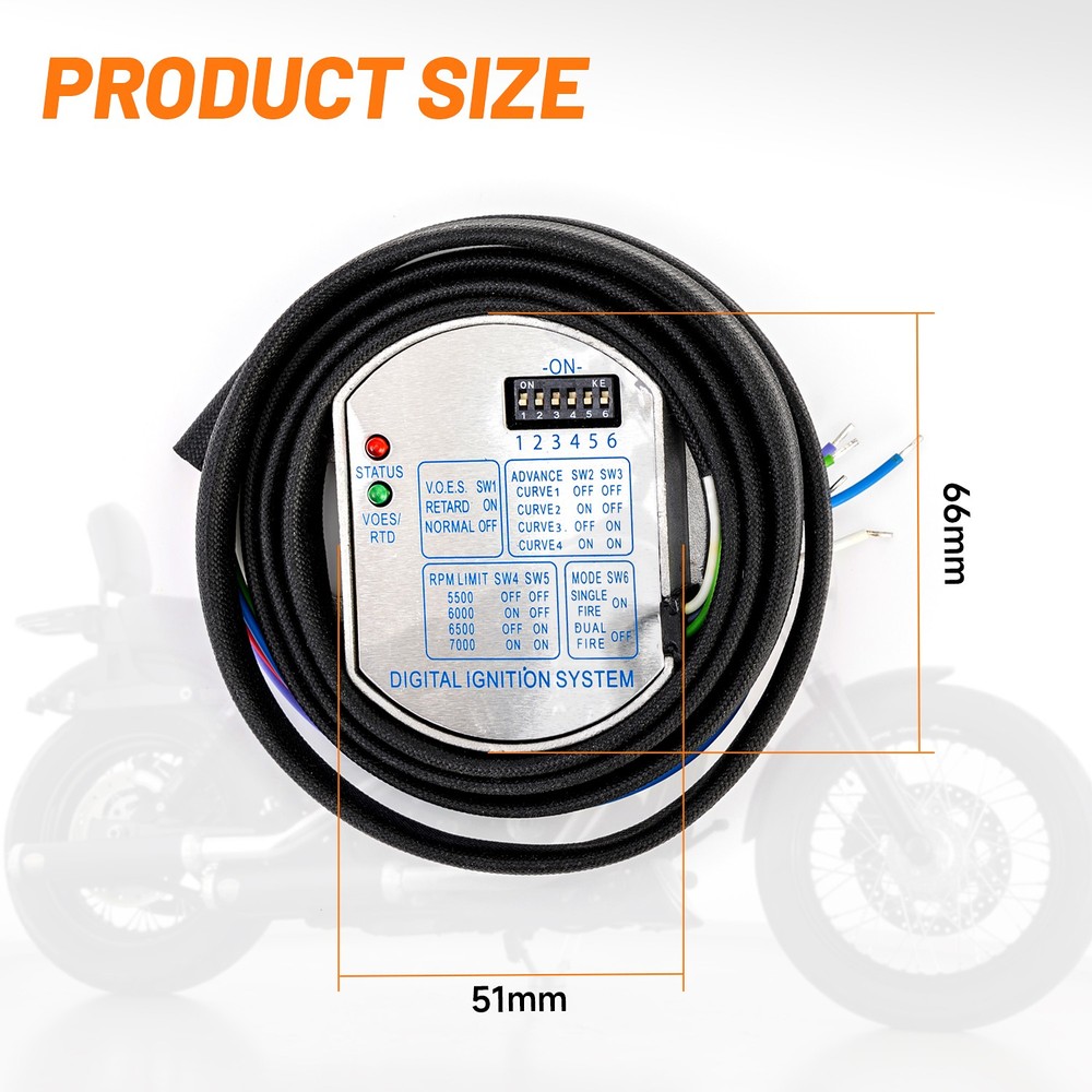 53-644 Programmable Single Fire Electronic Ignition Module For Tour Glide Ultima