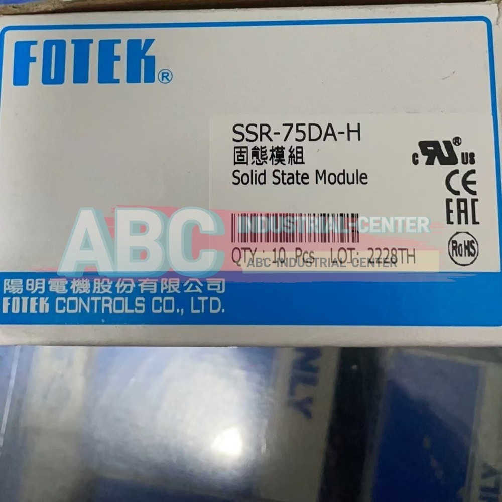 1PCS New FOTEK SSR-75DA-H Solid State Relay#
