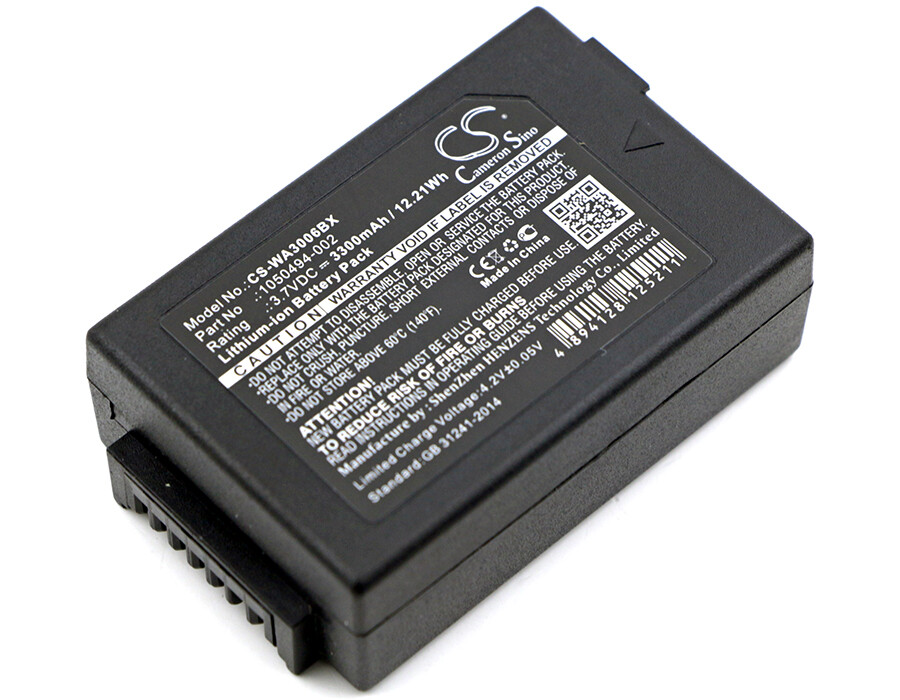 3300mAh 12.21Wh Battery for Zebra WorkAbout Pro 4,WorkAbout Pro G4