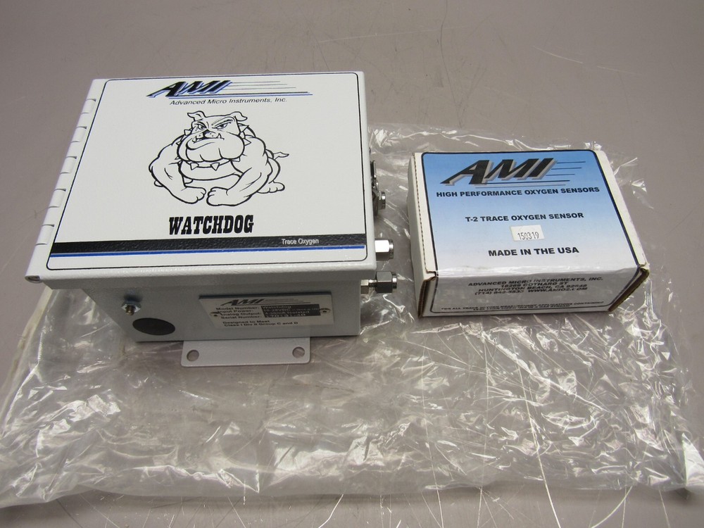 AMI WATCHDOG TRACE OXYGEN SYSTEM W/ T-2 TRACE OXYGEN SENSOR, NNIB, MAKE OFFER!