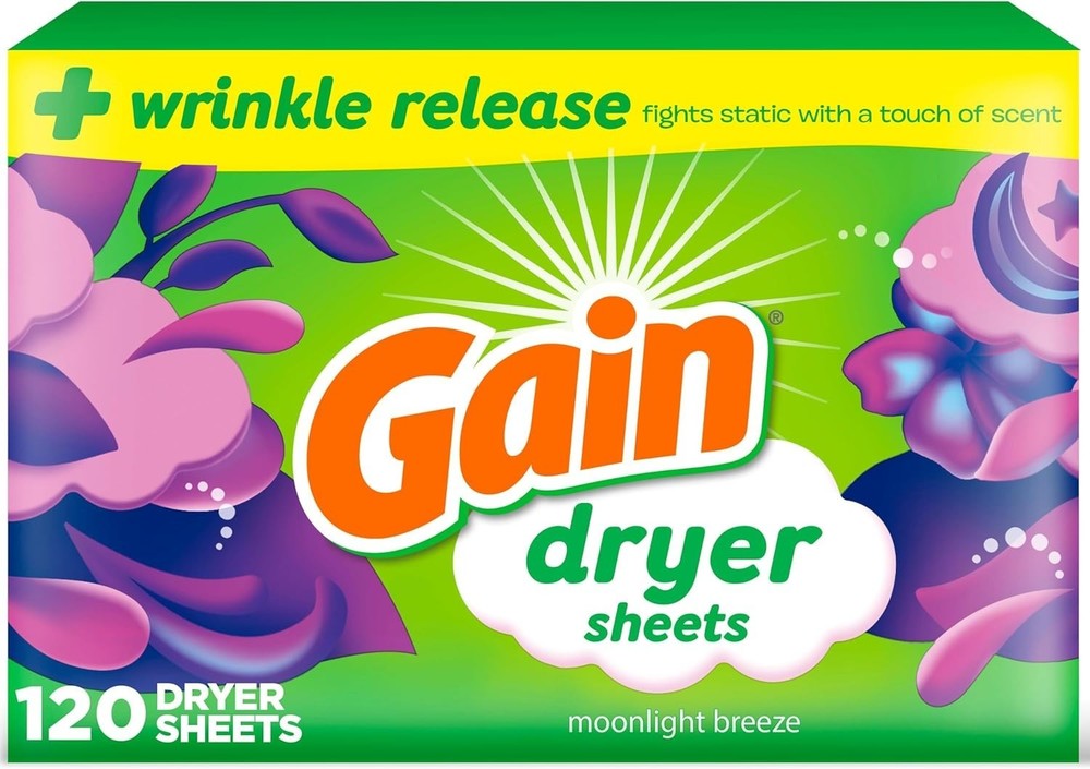 Gain Original Dryer Sheets, 120 Count.