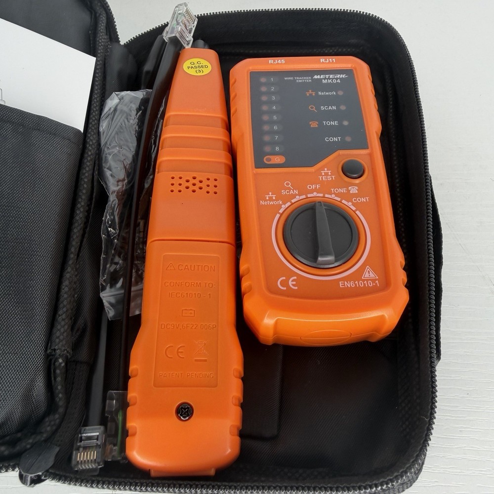 Meterk Multi-Function Wire Tracker MK04 RJ45 LAN Network Cable Tester TESTED