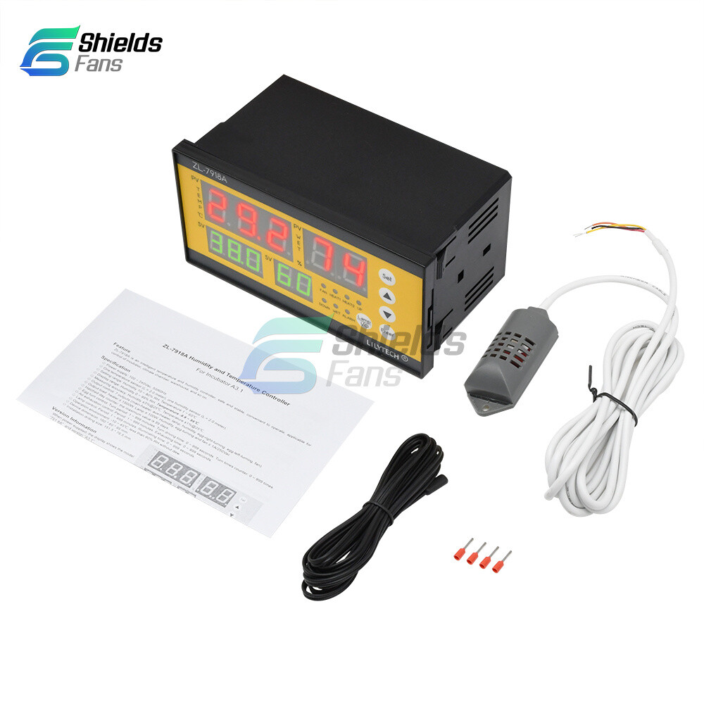 AC 100-240V Temperature Humidity Controller Sensor ZL-7918A Smart Incubator