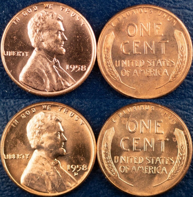 1958-1959-2025 PDS UNC Set 152 Lincolns+60D+SD+7 1982 variety+Free Buffalo,Wheat