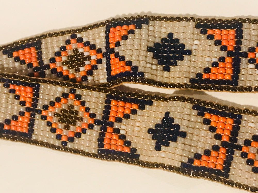 Rare Indian War Beaded Headband