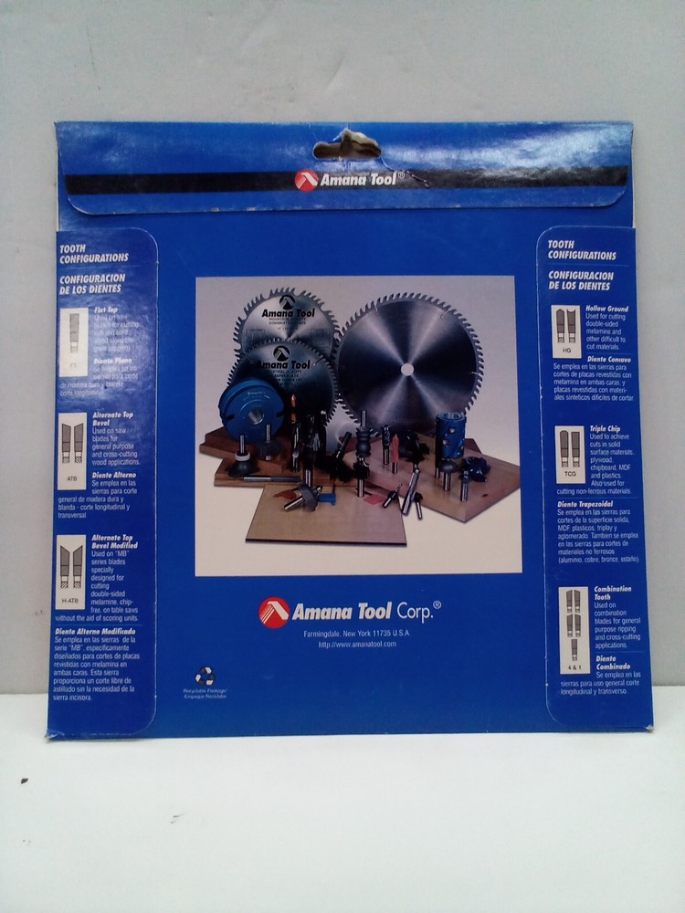Amana Tool 10" radial arm saw blade for solid surface materials