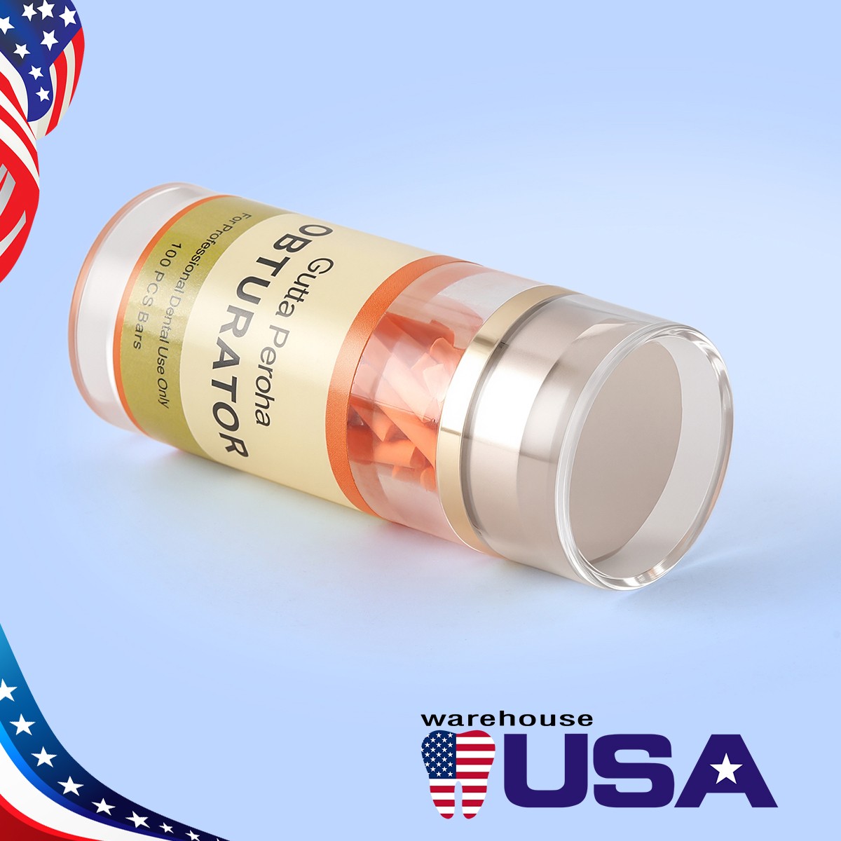 100Pcs Dental Endodontic Gutta Percha Pellets Bar for Obturation System Pen/Gun