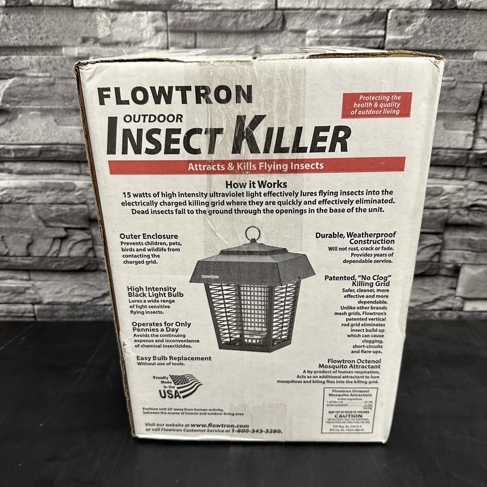 Flowtron | BK-15D Electronic Insect Killer 1/2 Acre Coverage - Blue