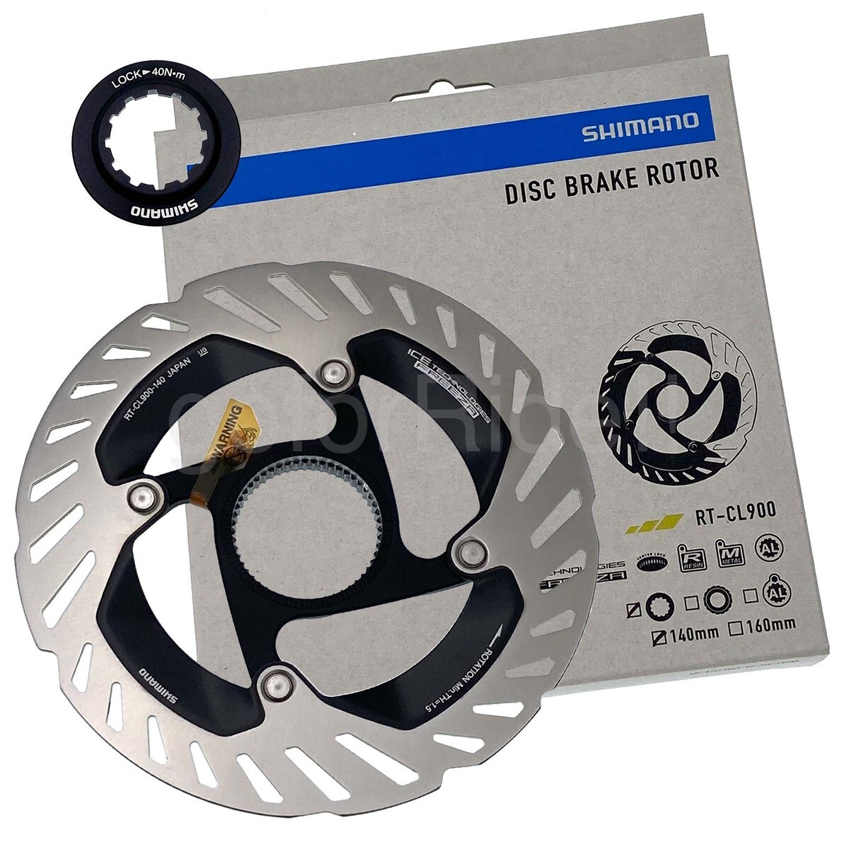 Shimano DURA-ACE R9200 RT-CL900 Center Lock Disc Rotor 160 or 140mm,w/Lockring