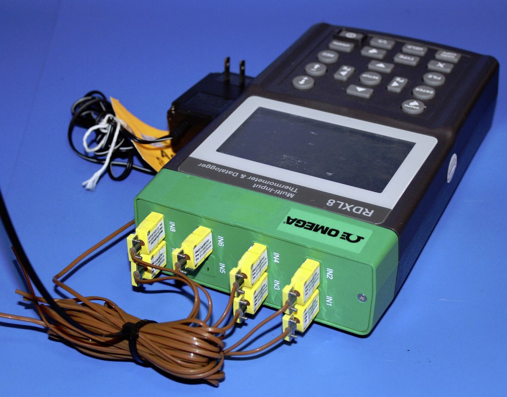 OMEGA RDXL8 8 Input Portable Thermometer Data Logger