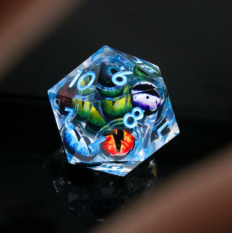 🧿Eye Tyrant Liquid Core 55mm Chonk d20 | 💀 TPK | Dungeons & Dragons DnD
