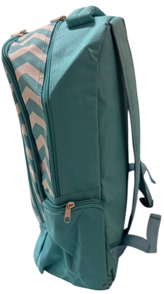 Backpack Turquoise Chevron Zigzag Print Lightweight Backpack Padded Straps New