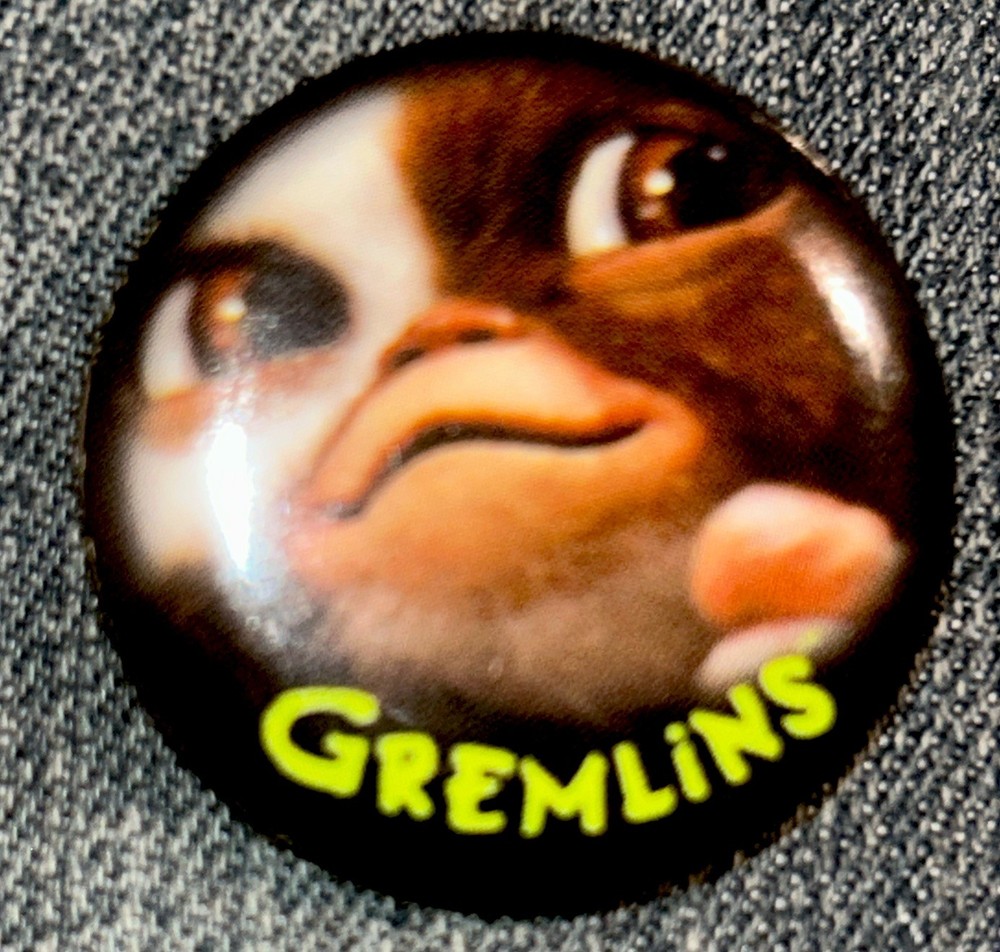 Gremlins Pin Back Button Halloween Classic Horror